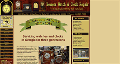 Desktop Screenshot of bowerswatchandclockrepair.com